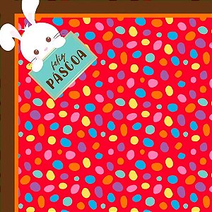 Saco Express 39x39cm para Ovos de 350g a 500g - Power Mix Vermelho  - 25 unidades - Cromus - Rizzo