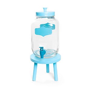 Suqueira com Banquinho Azul 3800ml - 14,5x27,5cm - 1 unidade - Cromus - Rizzo