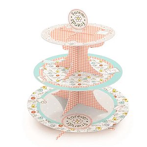 Suporte para Doces e Cupcakes - Forever Friends - 1 unidade - Cromus - Rizzo