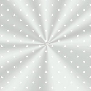 Saco Transparente Decorado - 25x37cm - Poá Branco - 100 unidades - Cromus - Rizzo