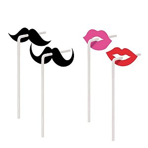 Canudo com Aplique - Keep Calm - 20 unidades - Cromus - Rizzo