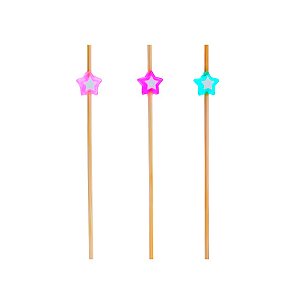 Pick Decorativo - Miçanga Estrela Festa dos Sonhos  - 24 unidades - Cromus - Rizzo
