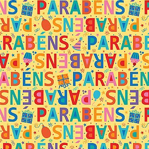 Saco para Presente Decorado - Fiesta - Cromus - Rizzo