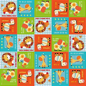 Saco para Presente Decorado - Zoolandia - Cromus - Rizzo