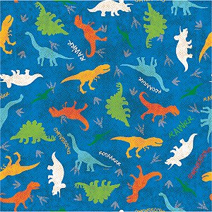 Saco Presente Decorado - Dinossauros Infantil - Cromus - Rizzo