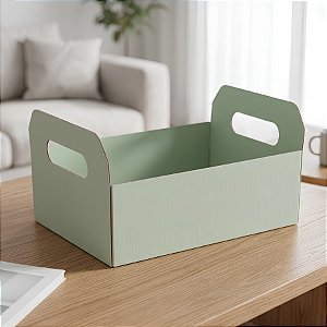 Caixote de Papel Cartão - Chá Latte Verde - 1 unidade - Cromus - Rizzo
