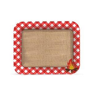 Bandeja Laminada - Xadrez Junino  - 1 unidade - Cromus - Rizzo