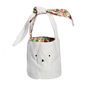 Bolsinha de Páscoa Coelho - Florido - 30cm - 1 unidade - Cromus - Rizzo