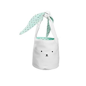 Bolsinha de Páscoa Coelho - Verde - 28cm - 1 unidade - Cromus - Rizzo