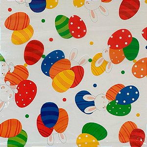 Folha para Ovos de Páscoa Mundo dos Ovos Transparente 69x89cm  - 5 unidades - Cromus - Rizzo