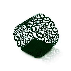 Porta Guardanapo Verde Rústico - Casamento  - 6 unidades - Cromus - Rizzo