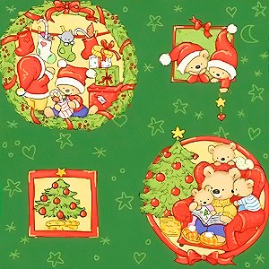 Folha Metalizada - Natal em Família - 69x89cm - 100 unidades - Cromus - Rizzo