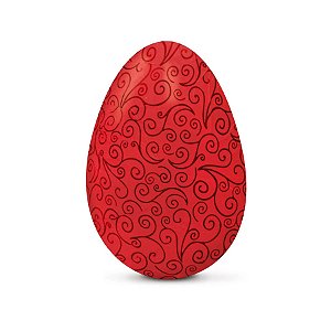 Papel Chumbo 43,5x59cm - Arabesco Vermelho - 50 unidades - Cromus - Rizzo