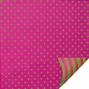 Folha para Ovos de Páscoa Double Face Poa Roxo Verde 69x89cm - 25 unidades - Cromus - Rizzo