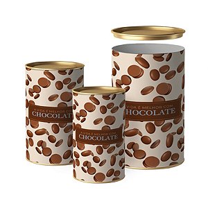 Lata para Ovo de Páscoa Rígida - A Vida é Melhor com Chocolate - 1 unidade - Cromus - Rizzo