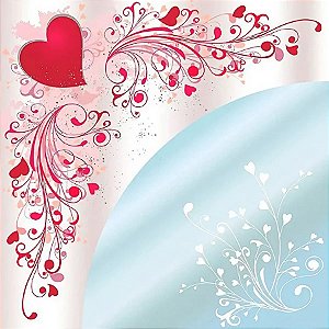 Saco Express 37,5x37,5cm para Ovos de 250g a 350g - Explosão Amor Vermelho - 5 unidades - Cromus - Rizzo