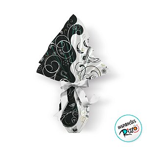 Saco Express 44x44cm para Ovos de 500g a 750g - India Preto e Branco - 5 unidades - Cromus - Rizzo