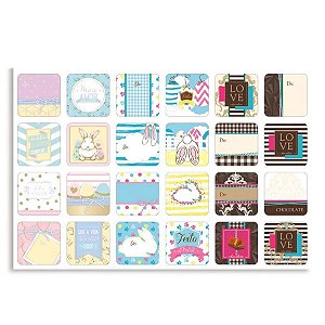 Cartela Adesiva - Páscoa Utopia - 48 unidades - Cromus - Rizzo