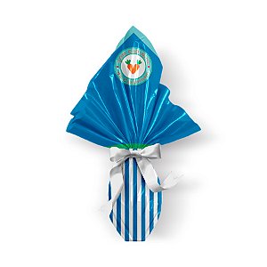 Saco Express 39x39cm para Ovos de 350g a 500g - Coelhinho Sai da Toca Azul - 25 unidades - Cromus - Rizzo