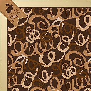 Saco Express 32x32cm para Ovos de 150g a 200g - Espiral de Chocolate - 25 unidades - Cromus - Rizzo