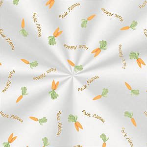 Saco Transparente Decorado - 20x29cm - Cenourinhas - 100 unidades - Cromus - Rizzo