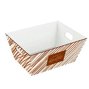 Cesta Rígida - Momento Chocolate 27 x 21 x 12cm - 1 unidade - Cromus - Rizzo