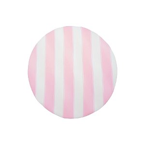 Capa para Sousplat 35cm - Listras Rosa e Branco - 1 unidade - Cromus - Rizzo