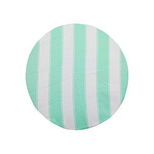 Capa para Sousplat 35cm - Listras Verde e Branco - 1 unidade - Cromus - Rizzo