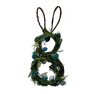 Coelho Guirlanda Decorativa - Folhagem - 1 unidade - Cromus - Rizzo