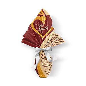 Saco Express 49x49cm para Ovos de 150g a 1kg - Golden Love - 25 unidades - Cromus - Rizzo