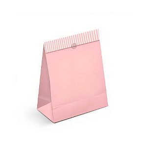 Saco de Papel para Presentes - Rosa - 10 unidades - Cromus - Rizzo  R13 M26 A3 P12