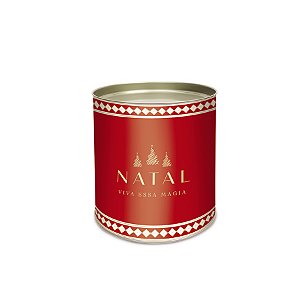 Lata Para Doces Rígida - Natal Viva Magia - 1 unidade - Cromus - Rizzo