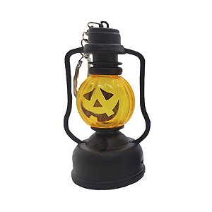 Mini Lamparina Decorativa Halloween - Abóbora Sortida com Led - 1 unidade - Cromus - Rizzo