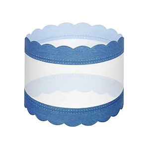 Fita Decorativa Aramada - Azul/Branco - 1 unidade - Cromus - Rizzo