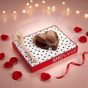 Caixa Pinhata para Coração de 200g com Martelinho - Tanto Amor - 1 Unidade - Cromus - Rizzo