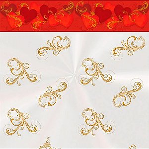 Saco Transparente 45x59cm Ester Barrado - 25 unidades - Cromus - Rizzo