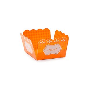 Porta Forminha Laranja - Sweet Renda - 50 unidades - Cromus - Rizzo