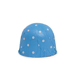 Papel Chumbo 10x9,8cm - Poa Azul/Branco - 300 unidades - Cromus - Rizzo