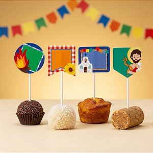 Pick Decorativo - Noite de São João - 8 unidades - Cromus - Rizzo