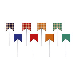 Pick Decorativo - Noite de Festança Sortido - 12 unidades - Cromus - Rizzo
