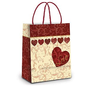 Sacola De Papel 26x19,5x9,5cm - Eternidad - 10 unidades - Cromus - Rizzo