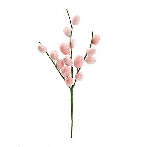 Galho Pick de Ovos de Páscoa Rosa - 1 unidade - Cromus