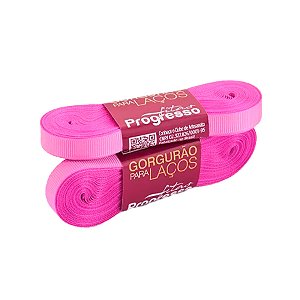 Fita Gorgurão 11mm N°2 - 10m Cor 1364 Rosa Chiclete - 1 unidade - Fitas Progresso