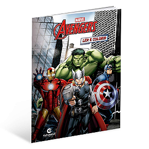 Livro Gigante Para Ler e Colorir Vingadores - 01 Unidade - Culturama