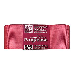 Fita Gorgurão Progresso 38mm nº9 - 10m Cor 1388 Rosa Camelia - 01 unidade