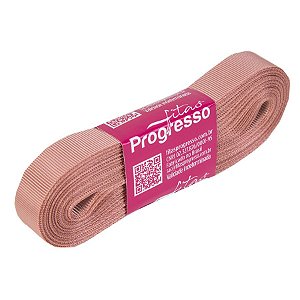 Fita Gorgurão Progresso 15mm nº3 - 10m Cor 1143 Rosa Velho - 01 unidade