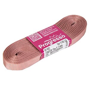 Fita Gorgurão Progresso 11mm nº2 - 10m Cor 1143 Rosa Velho - 01 unidade