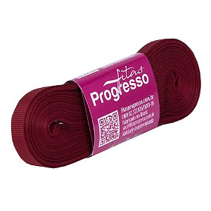 Fita Gorgurão Progresso 7mm nº1 - 10m Cor 389 Vinho - 01 unidade