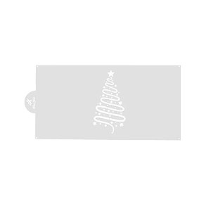 Stencil Pinheirinho de Natal - 34cm - 1 unidade - BlueStar - Rizzo