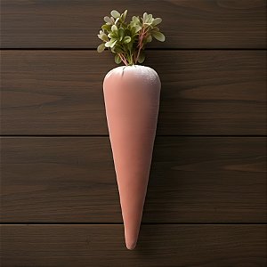 Enfeite Decorativo de Páscoa - Cenoura Rosa Claro e Verde - 30cm - 1 unidade - Rizzo